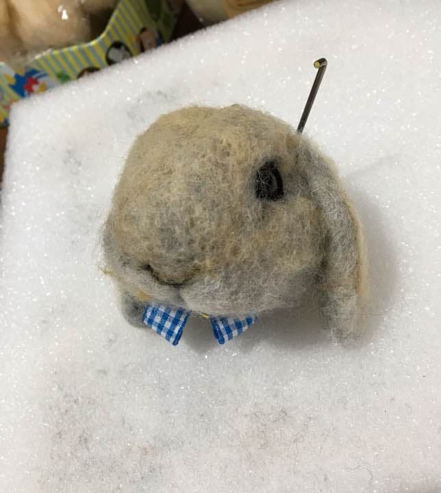 funamy様 うさぎさん羊毛フェルトストラップ