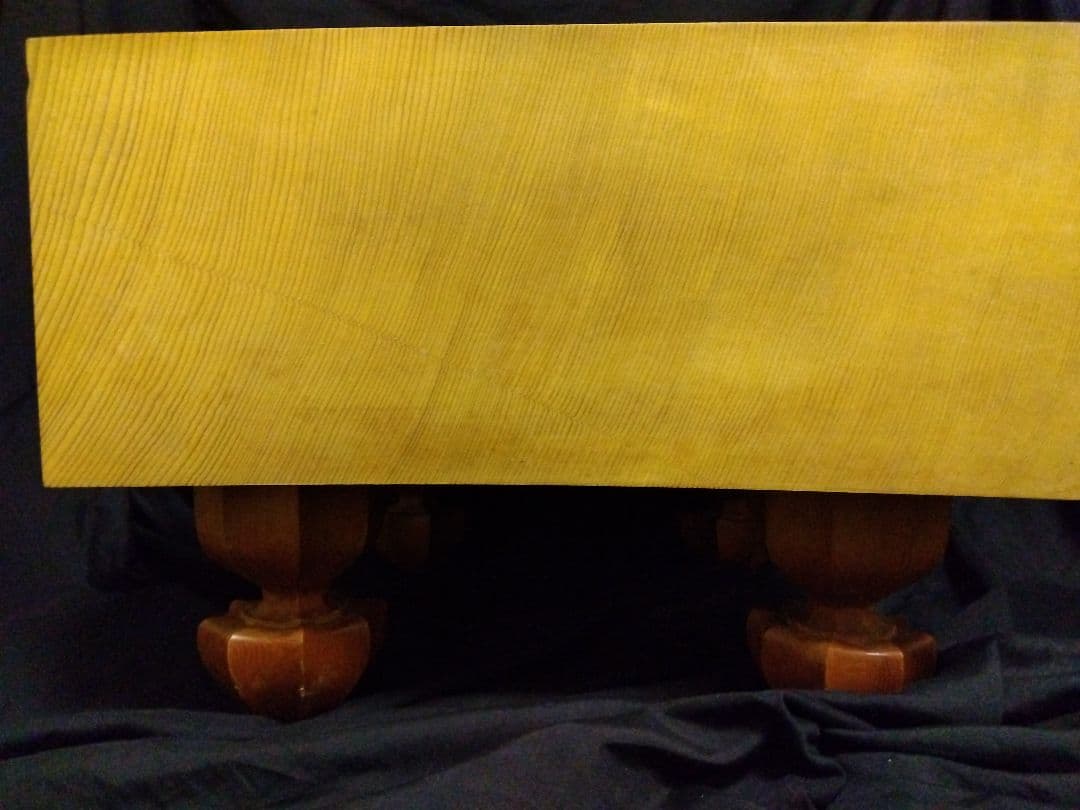 本榧脚付き　5寸7分+桐製カバー+布カバーセット　天然うるしによる太刀盛り