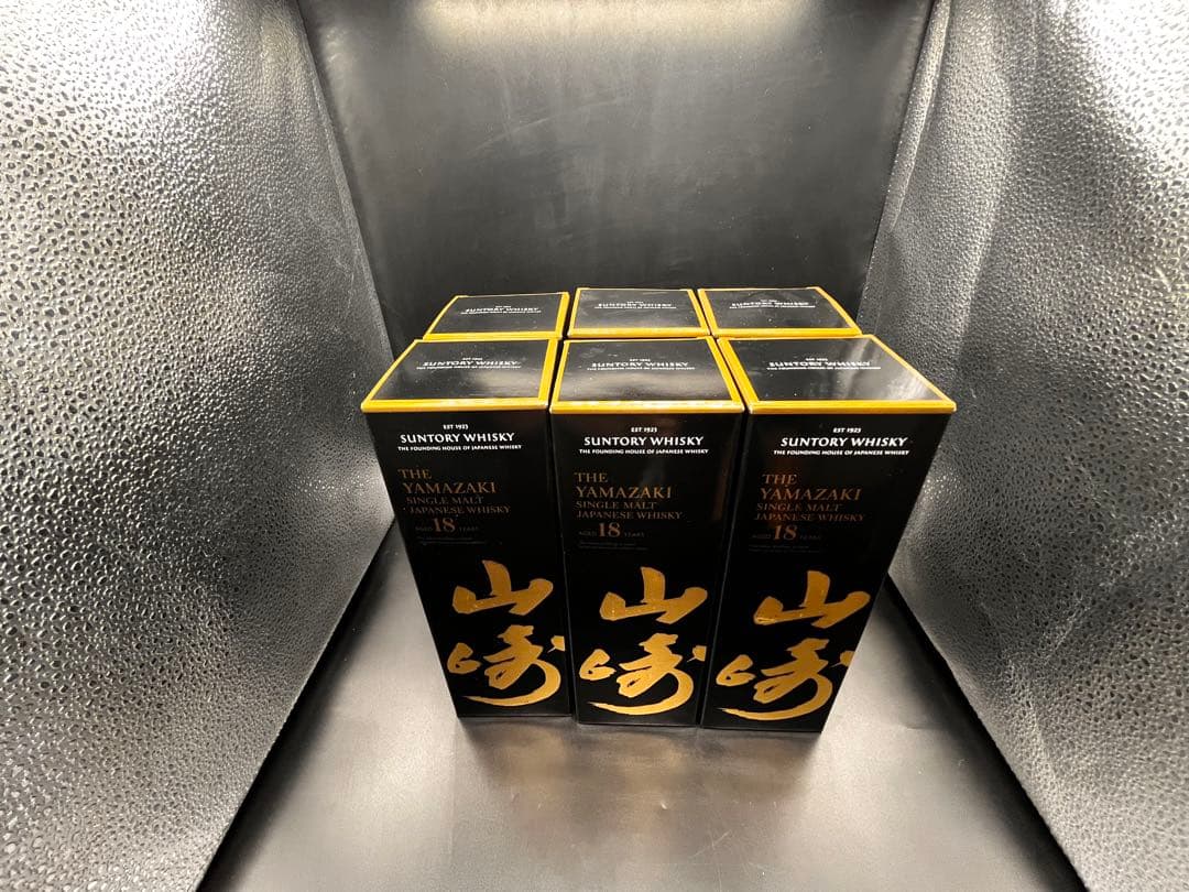 サントリー山崎18年空瓶6本セット カートン＆ダンボールセット商品