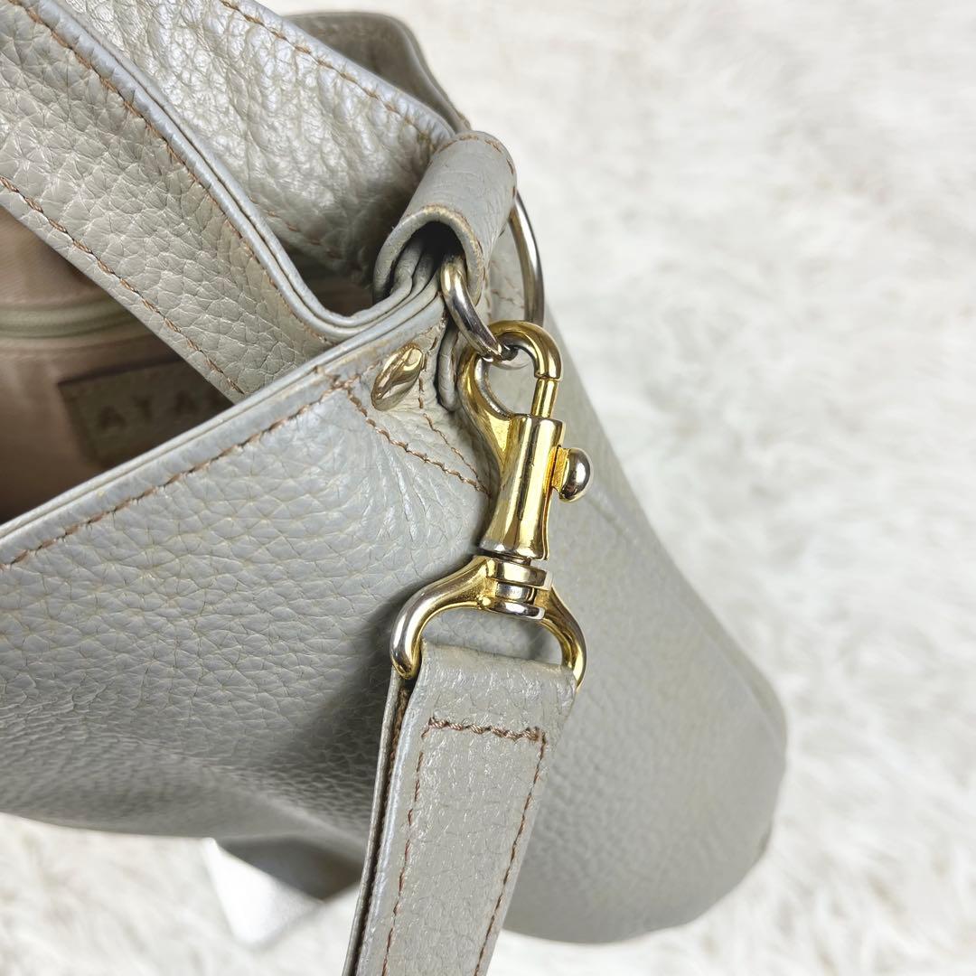 アタオ ATAO「chivy チヴィ」2way ショルダー レザー グレージュ