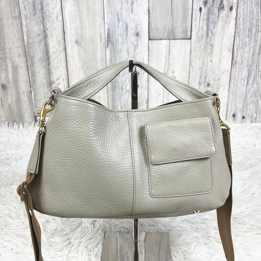 アタオ ATAO「chivy チヴィ」2way ショルダー レザー グレージュ