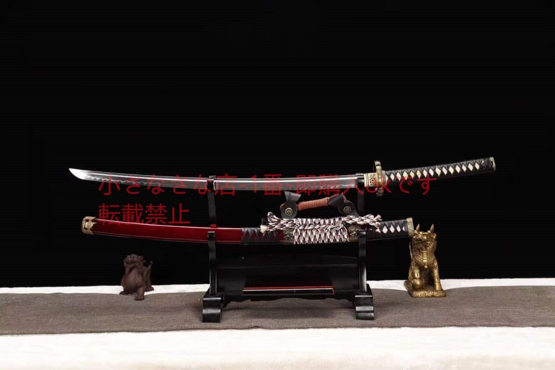 シャープレッドウッドライオン太刀 古兵器 武具 刀装具 日本刀 模造刀 居合刀