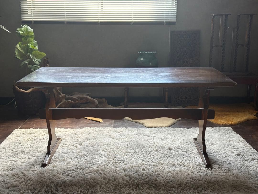 カリモク　karimoku ダイニングテーブル　ビンテージ　アンティーク　G