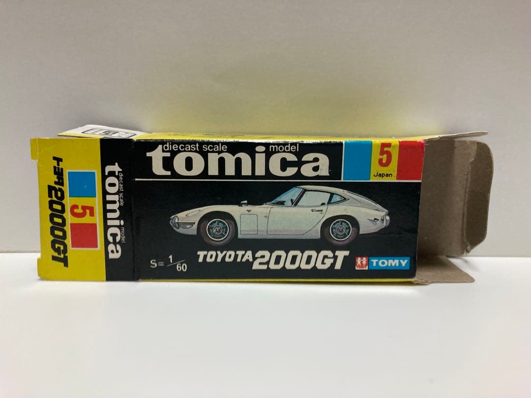 トミカ 黒箱 日本製 トヨタ 2000GT 1Aホイール 赤