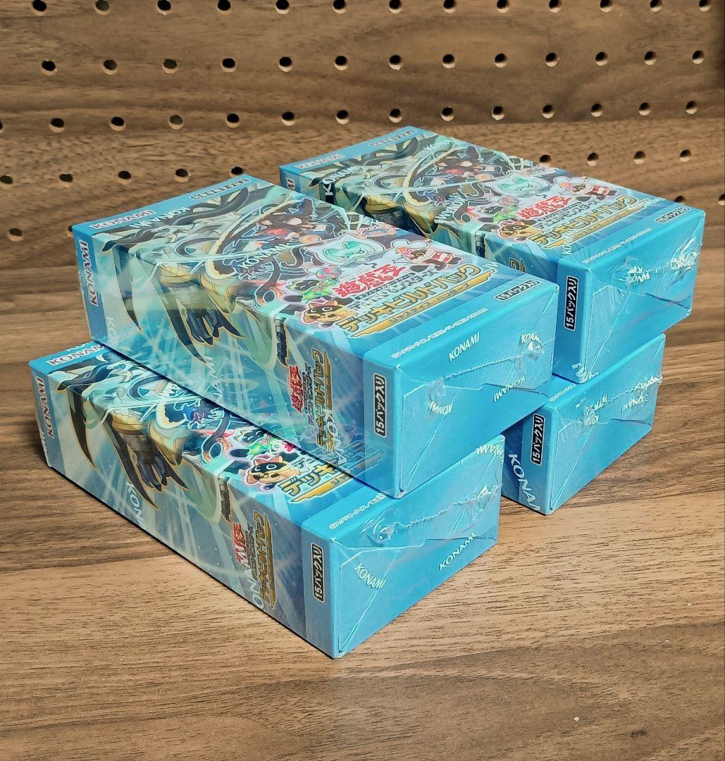 遊戯王 デッキビルドパック　ジャスティス・ハンターズ　シュリンク付き 4box