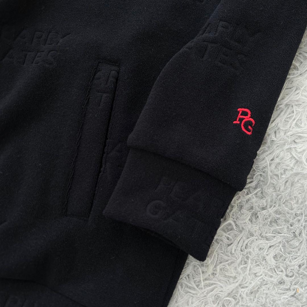 新品　パーリーゲイツ　セットアップ　パーカー　パイル　スカート　ネイビー　1