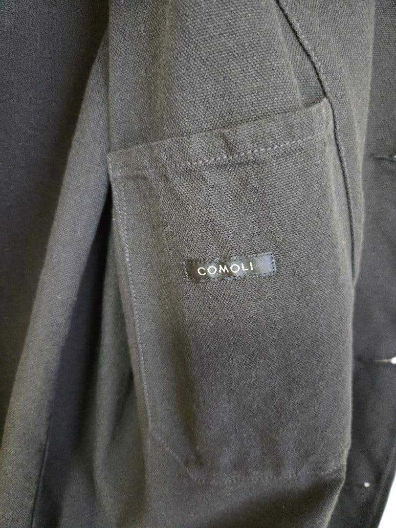 COMOLI ブラック ワークジャケット サイズ:2 V01-01012