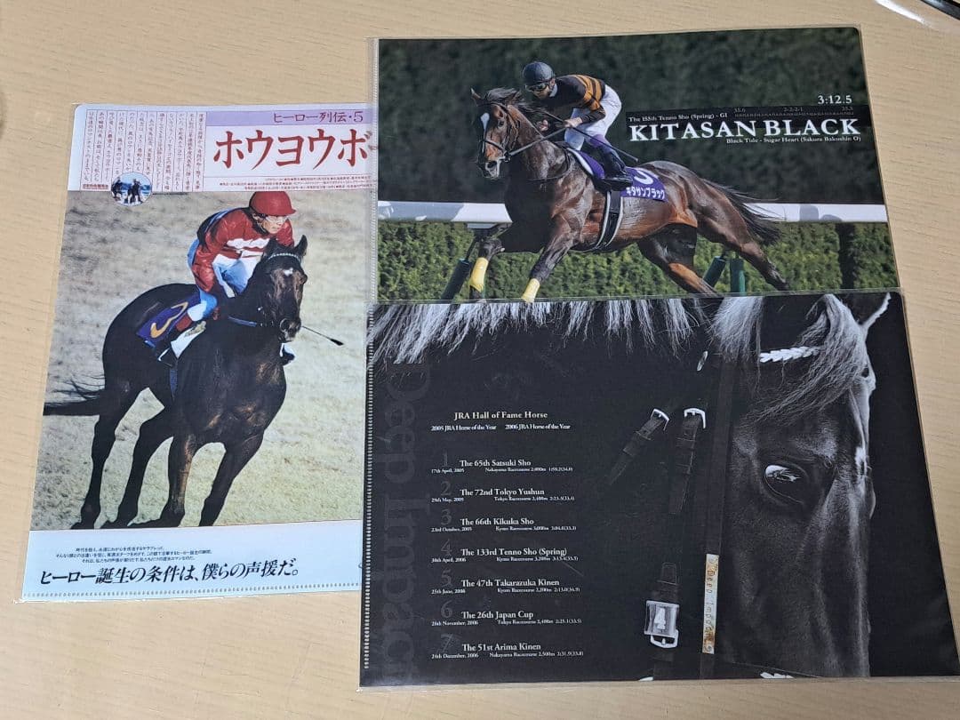 競馬 ヒーロー列伝 クリアファイル セット JRA ヒーロー列伝クリア