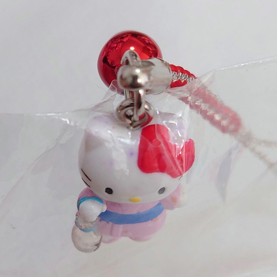 レア　新品未開封　ご当地キティ 熱海 ピンク浴衣 金魚　花火　根付けストラップ