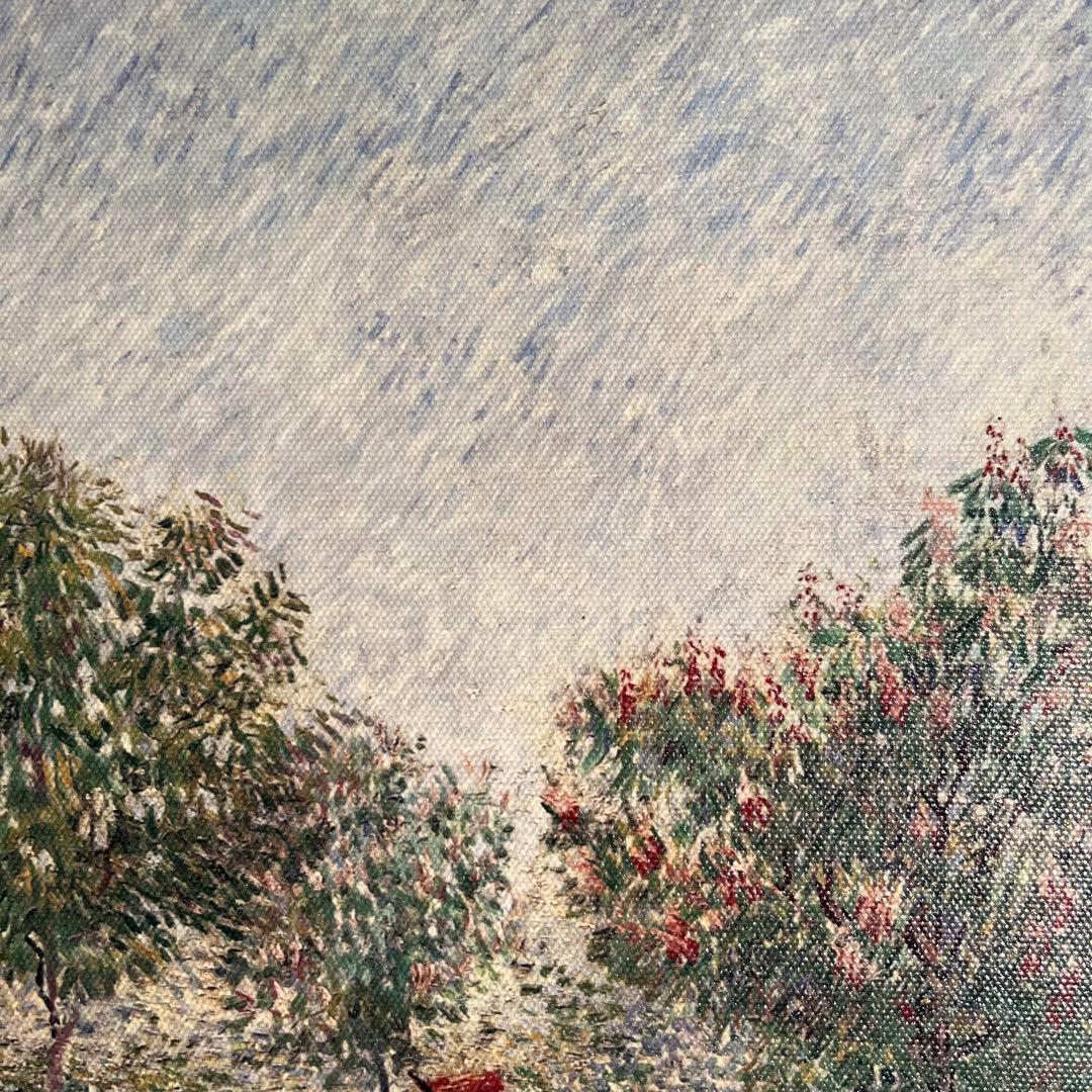 プリントアート ゴッホ サン・ピエール広場を散歩する恋人たち 額付き