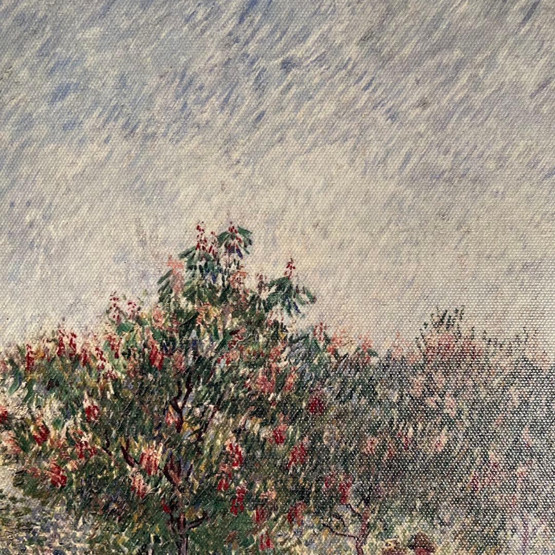 プリントアート ゴッホ サン・ピエール広場を散歩する恋人たち 額付き