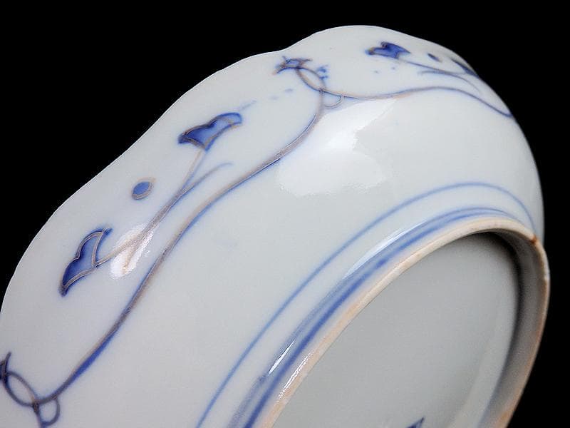 古伊万里 金襴手 陽刻 窓絵 花の図 8寸皿 E109AS-fbfq - メルカリ