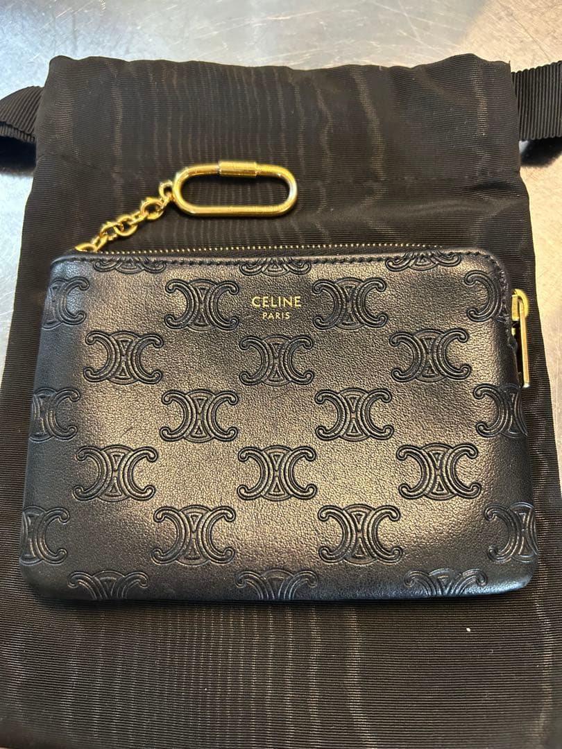 [美品]セリーヌ トリオンフ カードケース　ケース　ブラック　完売品