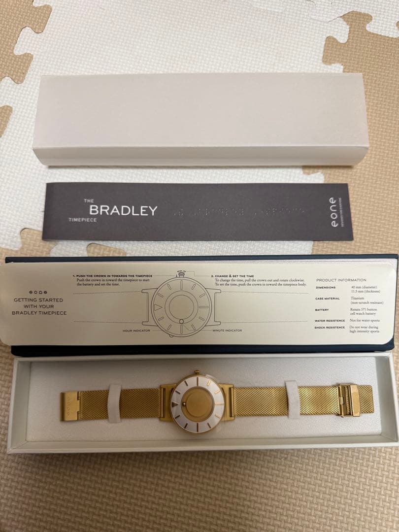 BRADLEY ゴールドメッシュ腕時計