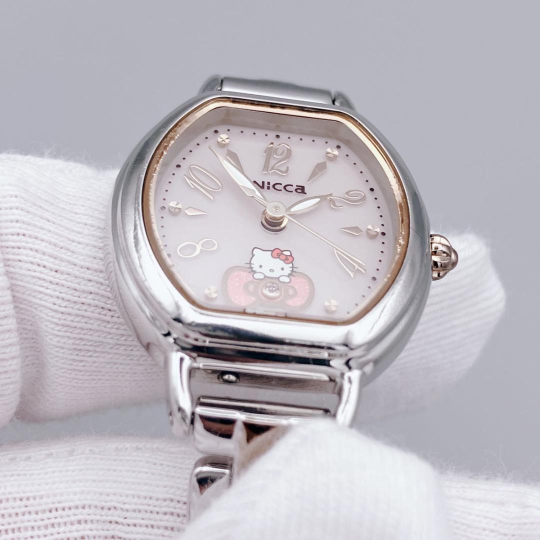 極美品】Wicca ハローキティ 45周年モデル レディース ソーラー 稼働