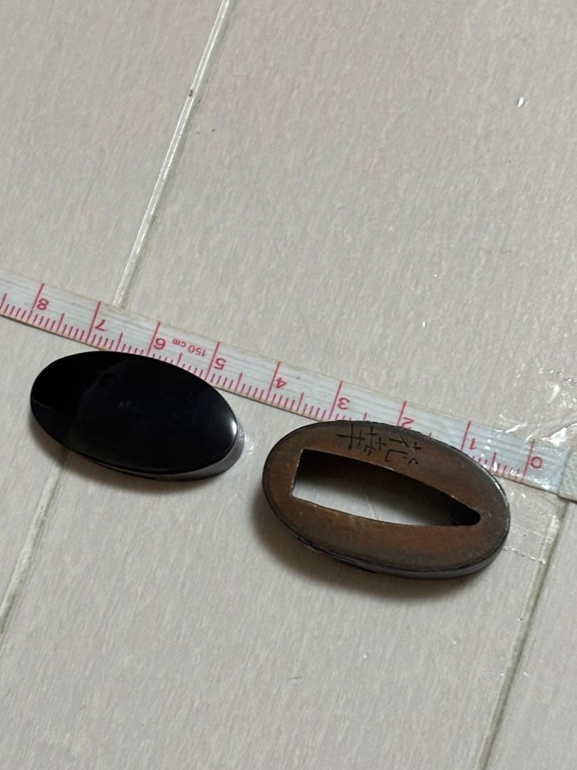 B5666【アンティーク】刀装具　銘花華