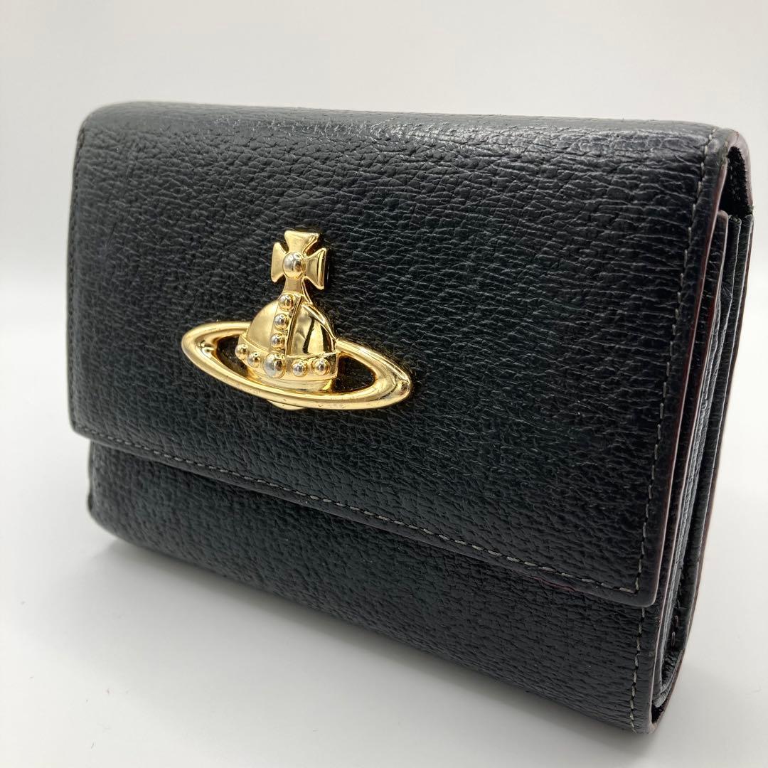 美品Vivienne Westwood 三つ折り財布 黒