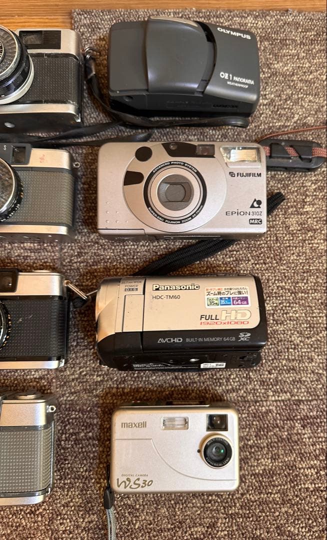 OLYMPUS MAXELL PANASONicフィルムカメラ ジャンク まとめ