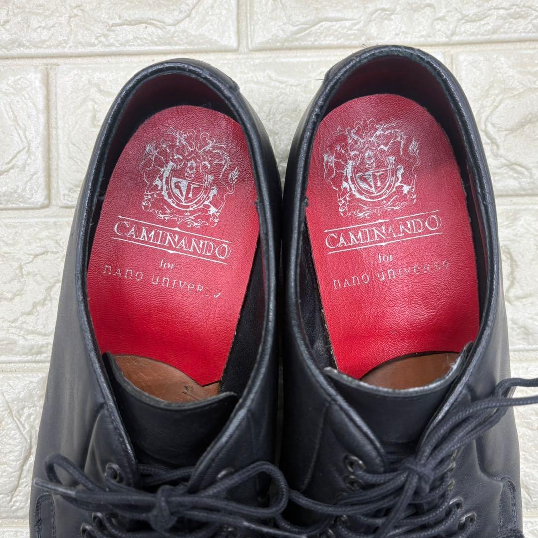 【美品】カミナンド ナノユニバース別注 ドレスシューズ レザー 9 ブラック