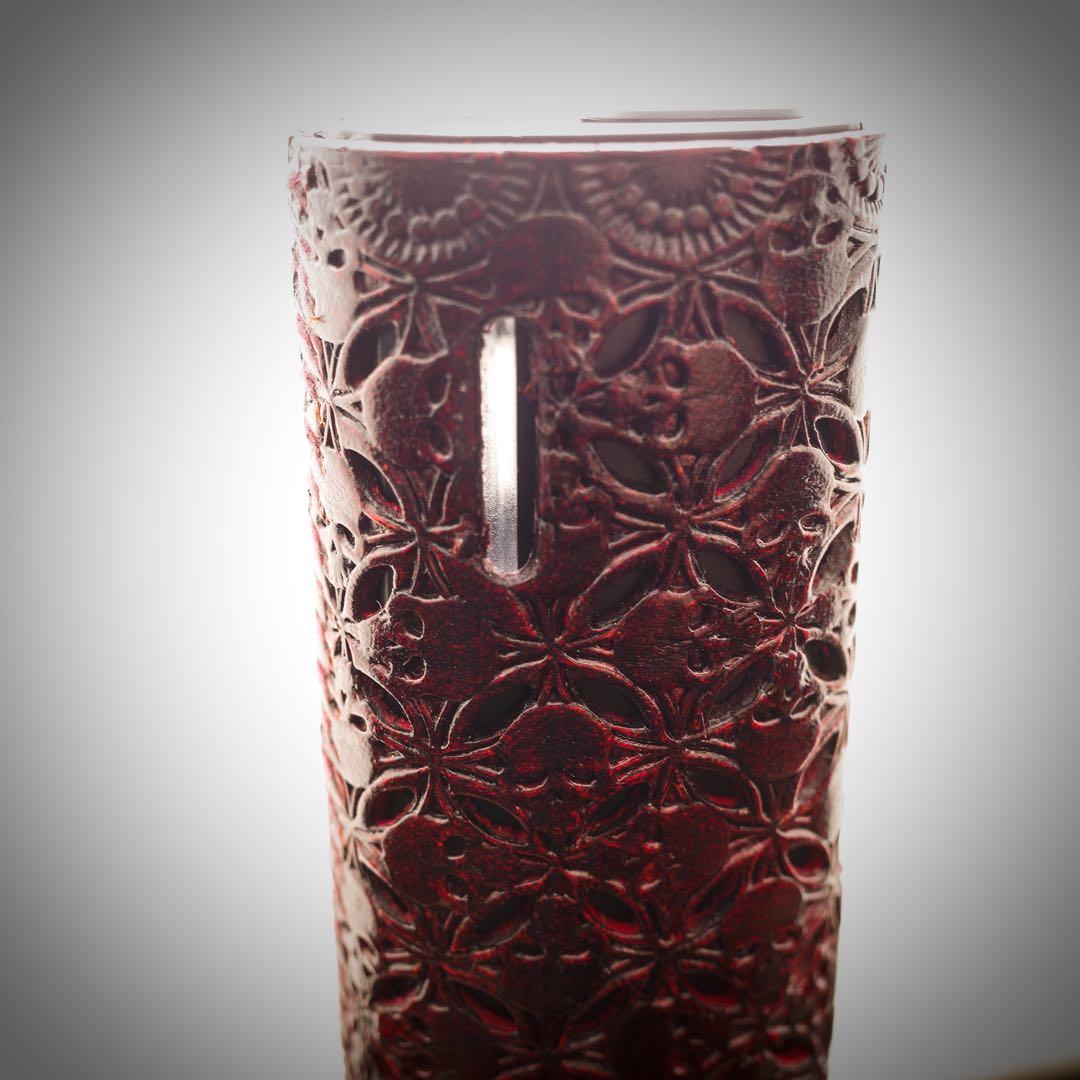 リルハイブリッド3.0 本革製ケース 3個&ステックケース１個セット 髑髏混