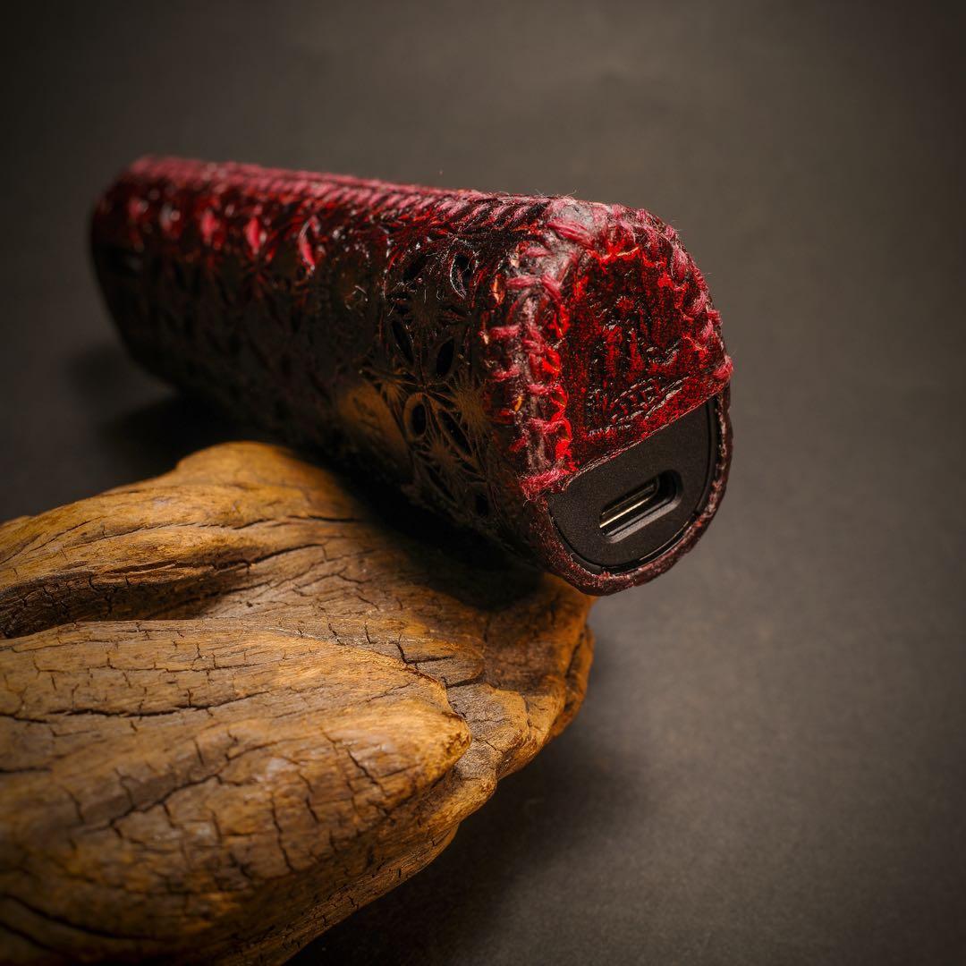 リルハイブリッド3.0 本革製ケース 3個&ステックケース１個セット 髑髏混