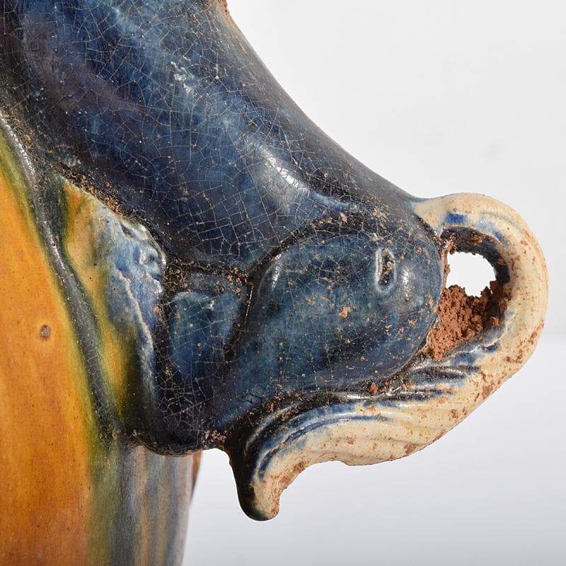 中国 唐三彩 獅子取手 獅子口 執壷 水注 V R8340B - メルカリ