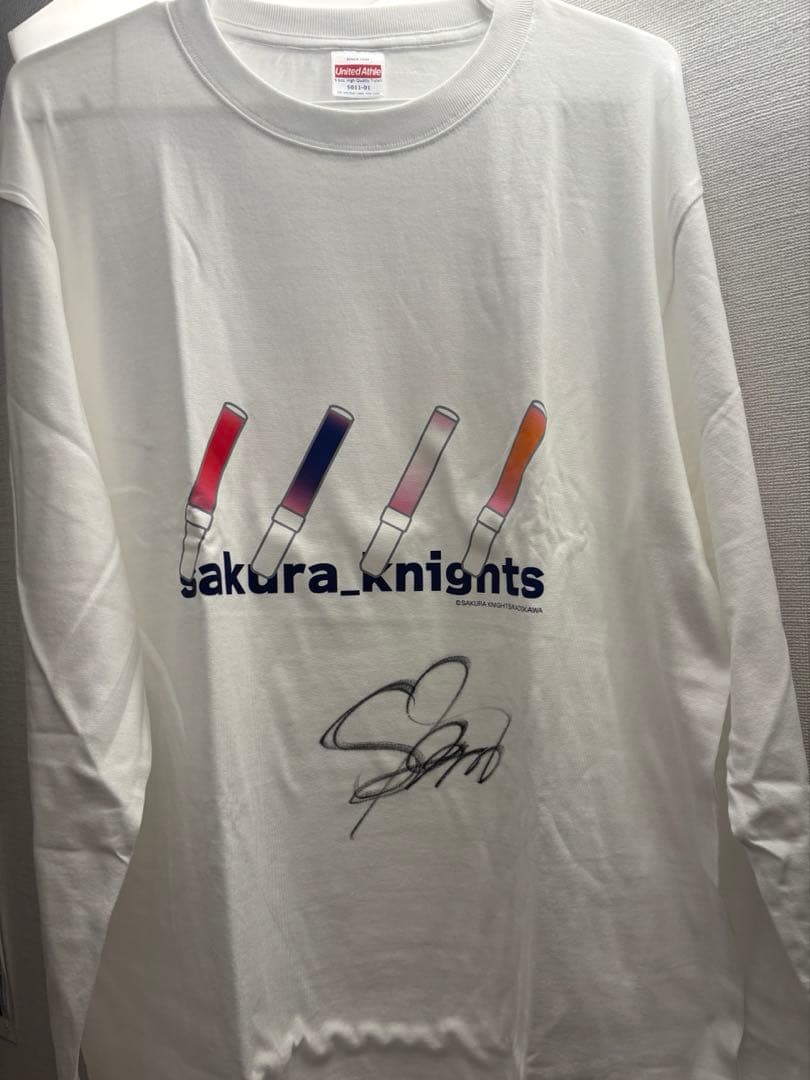 岡田紗佳 直筆サイン入り Tシャツ ロンT サクラナイツ - メルカリ