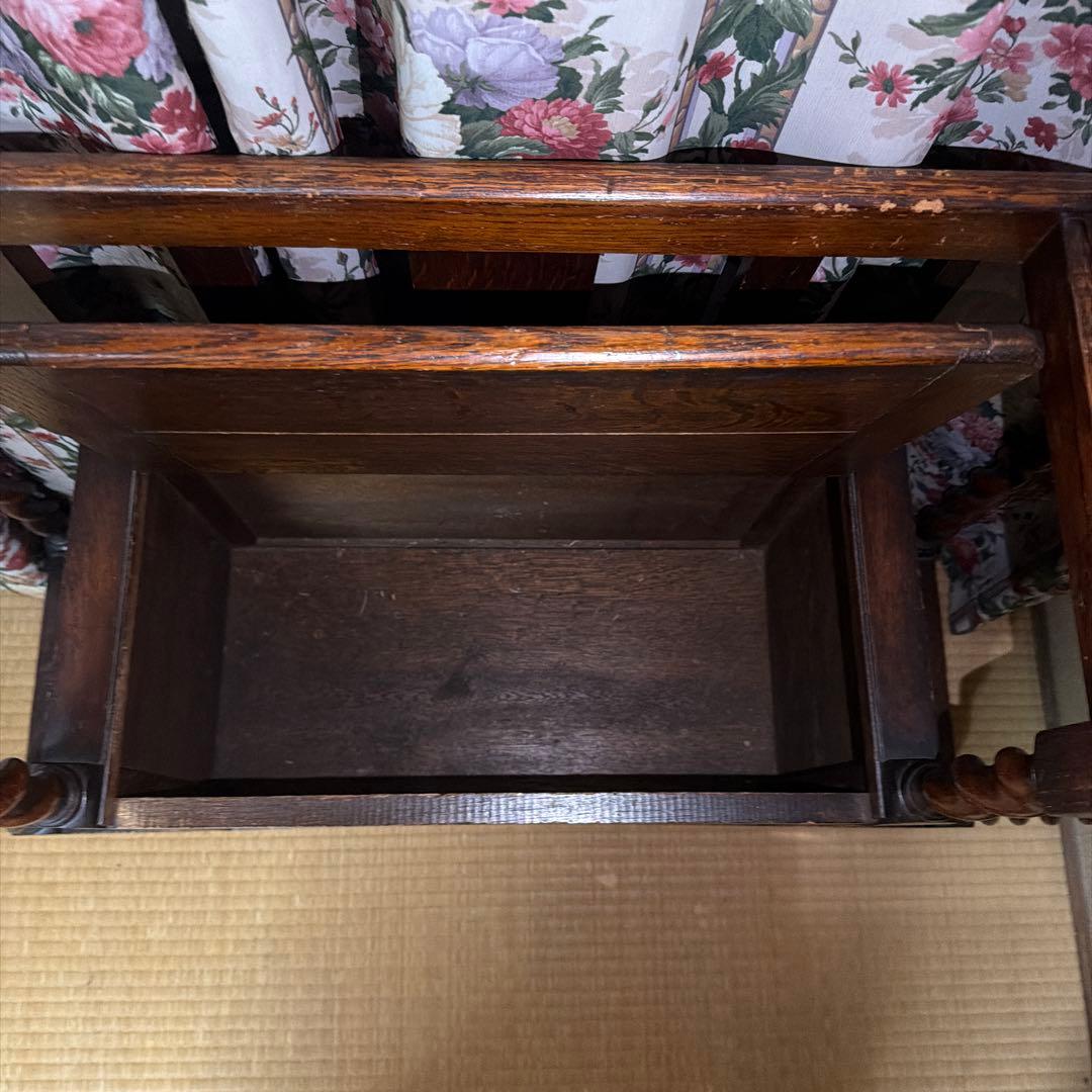 スティックスタンド アンティーク オーク ベンチ ステッキ 玄関家具