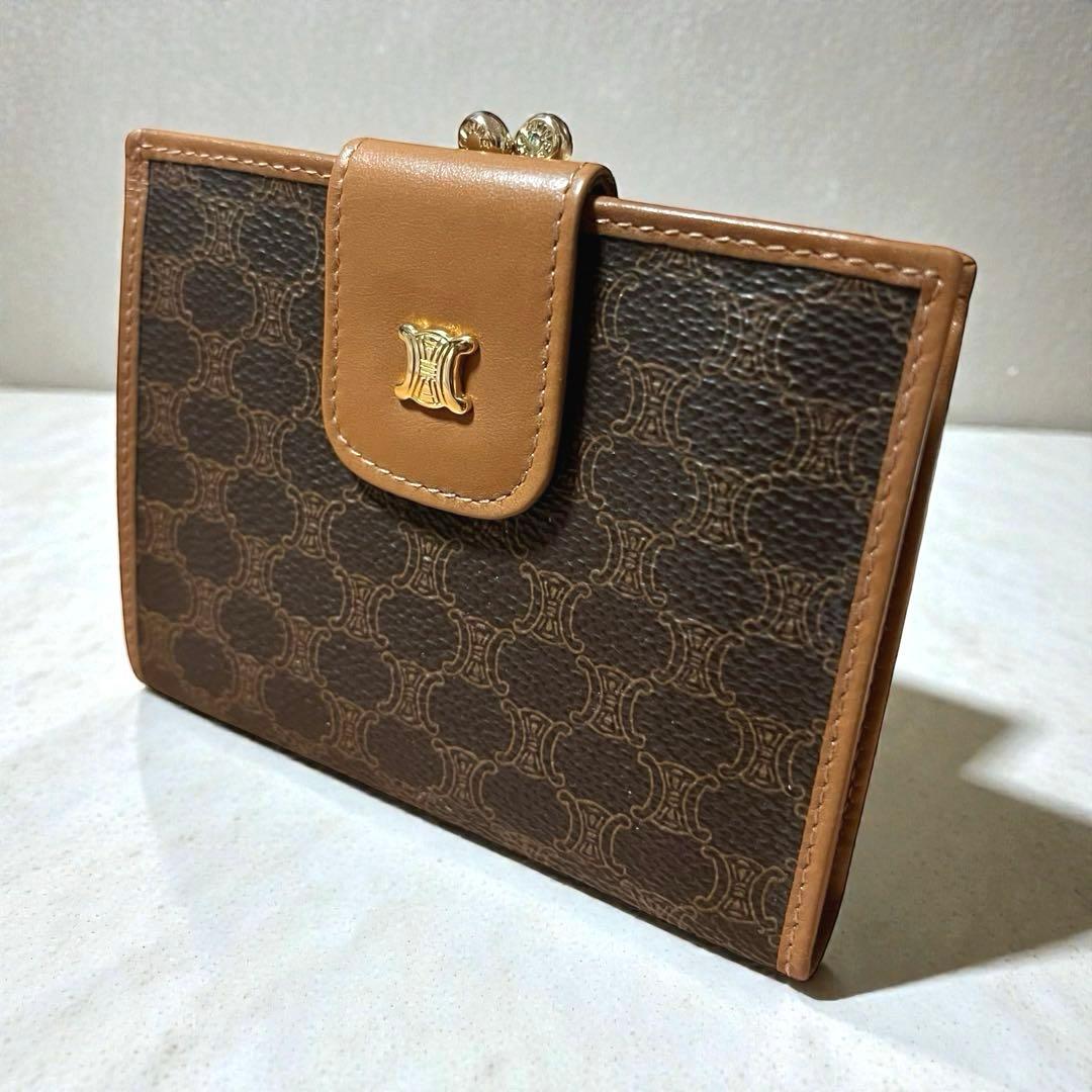 極美品✨未使用級セリーヌ マカダム トリオンフ 二つ折り財布 がま口 レディース 楽天市場】CELINE セリーヌ マカダム トリオンフ ウォレット 2つ折り