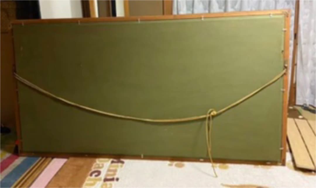 特大サイズ　牡丹の水墨画