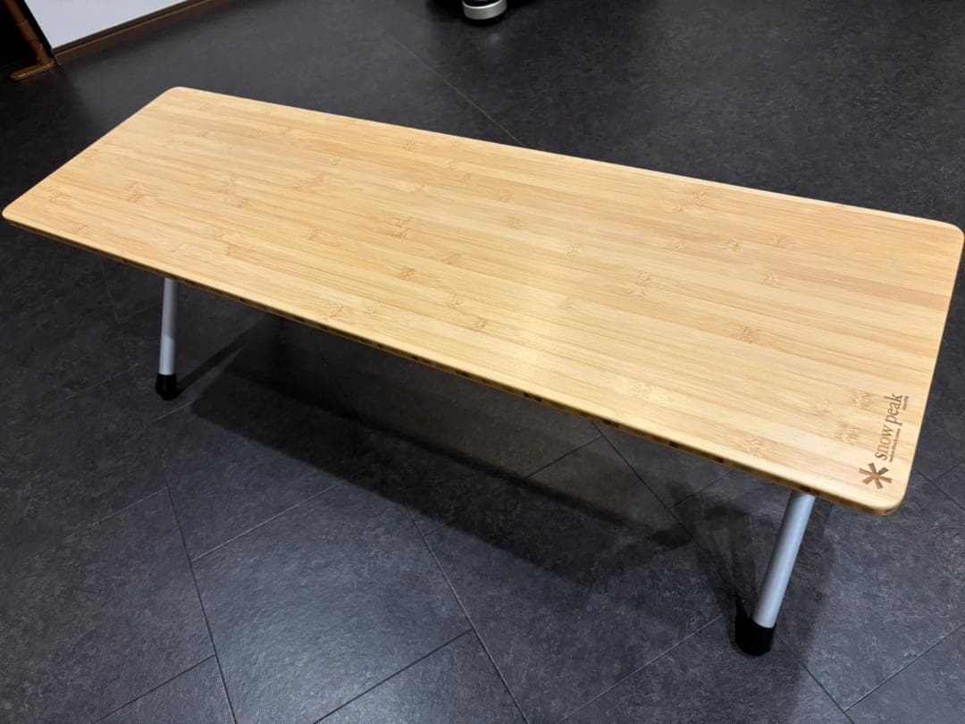 良品】スノーピーク フォールディングシェルフ ロング竹 LV-066TR