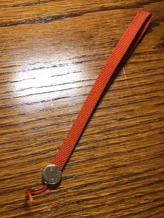 銀座本店購入エルメスストラップ2004限定ストラップオレンジ帯飾りにも