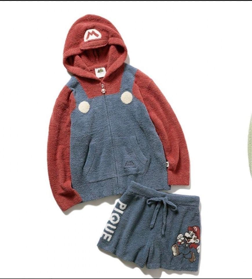 【ジェラートピケ】スーパーマリオ コラボ レディース マリオ なりきり上下セット