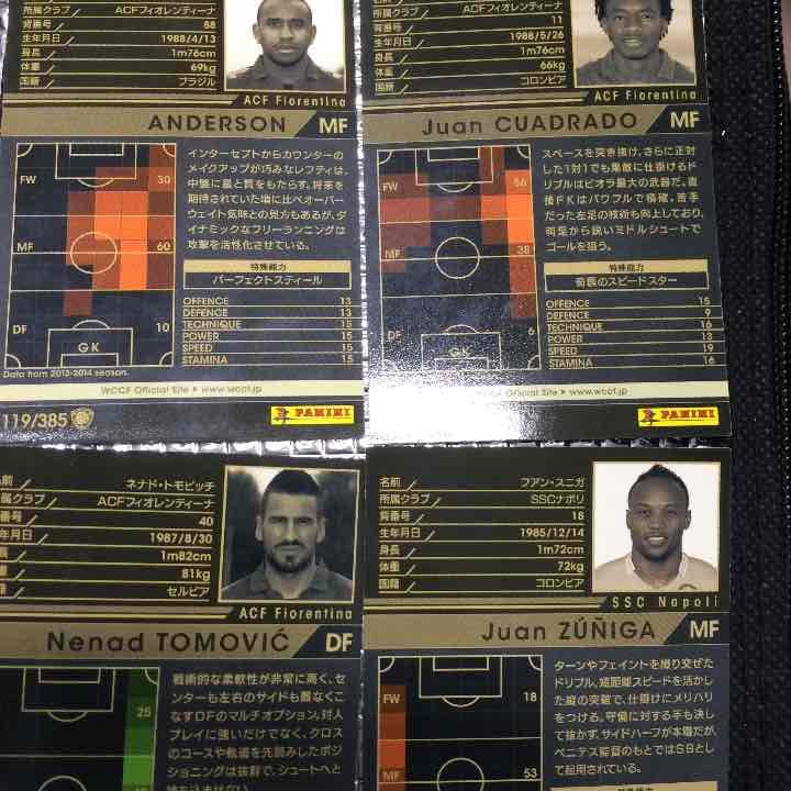 WCCF フィオレンティーナ＋スニガセット