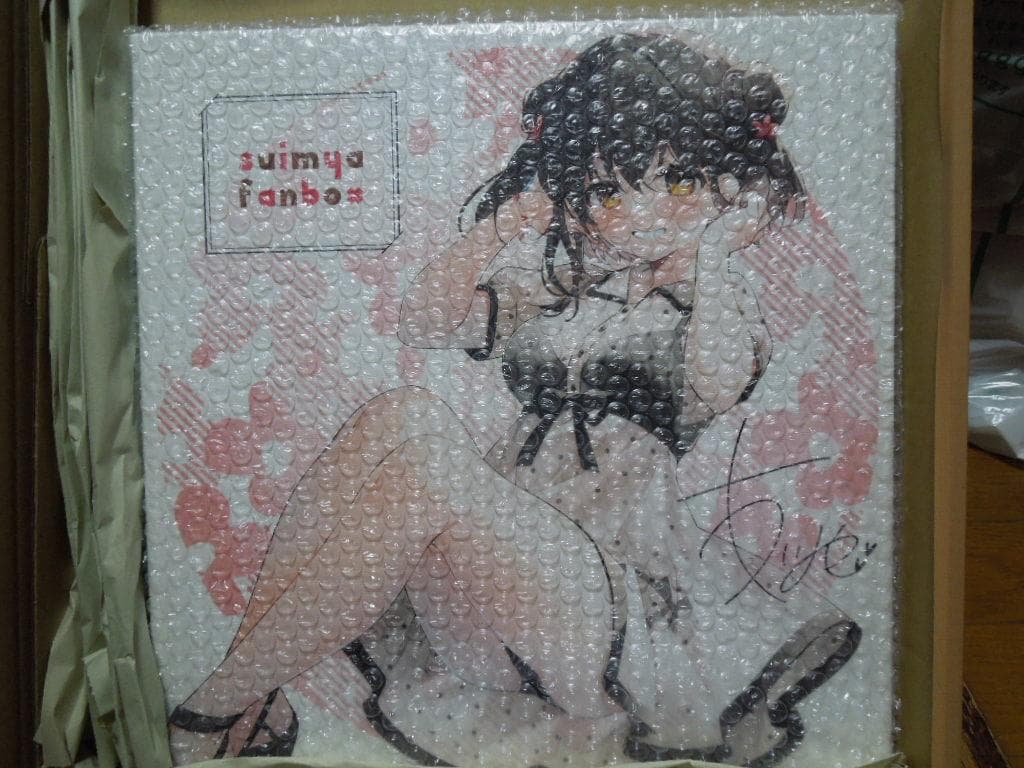 すいみゃ　fanbox限定　直筆サイン　キャンバスアート