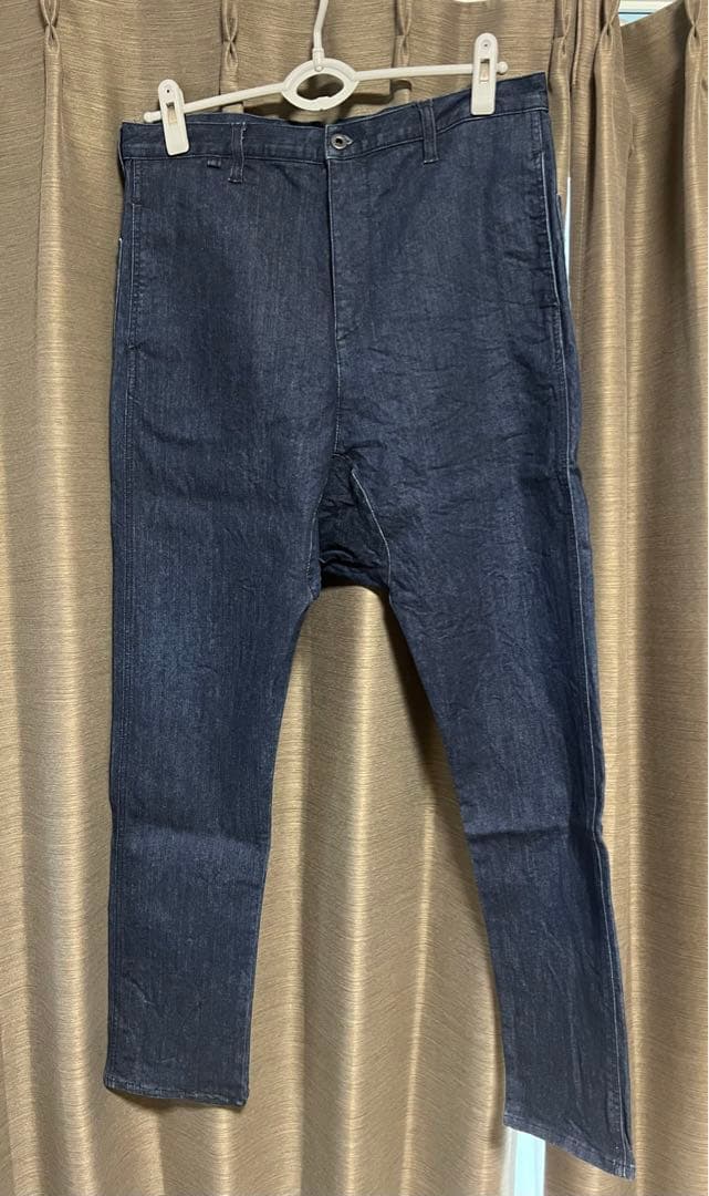 BACKLASH サルエルパンツ Lサイズ ダークブルー BACKLASH（バックラッシュ） コットンキャンバスストレッチセミ