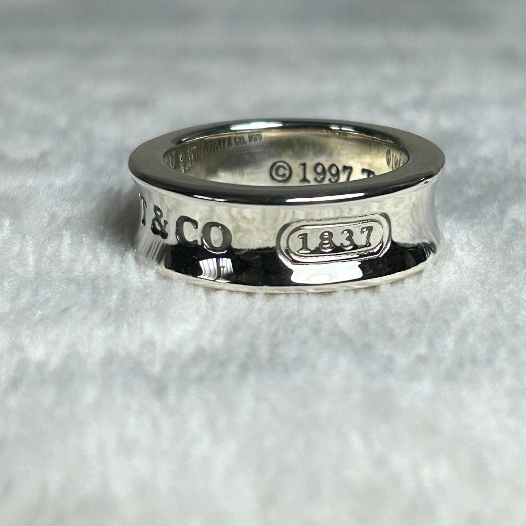 【極美品】ティファニー 1837 ナローリング 9.5号 SV925 保存袋