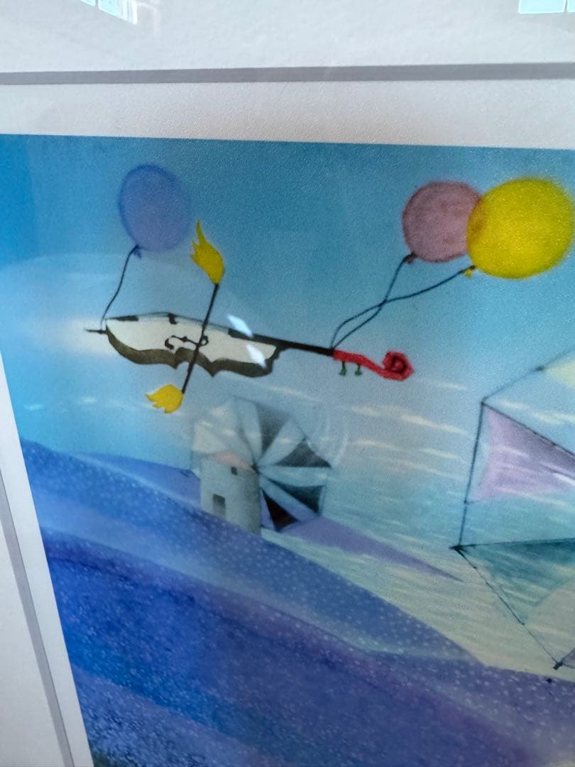 藤城清治　ラベンダー畑の夢　レフグラフ版画