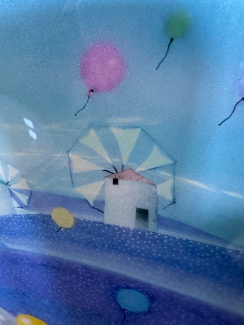 藤城清治　ラベンダー畑の夢　レフグラフ版画