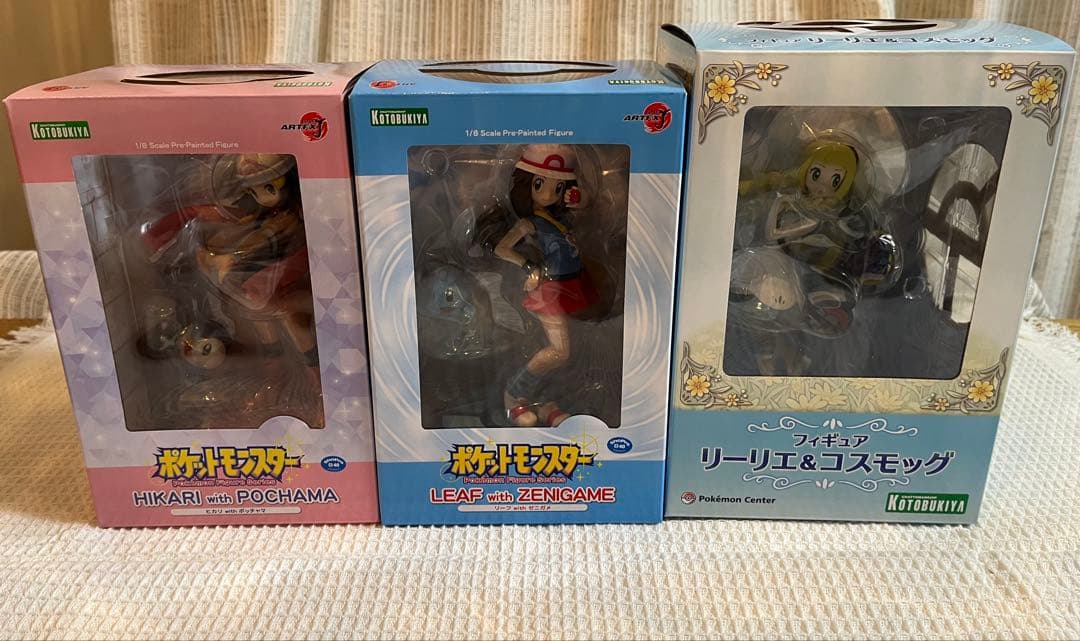 ARTFX J ポケットモンスター リーフ withゼニガメ ヒカリ リーリエ