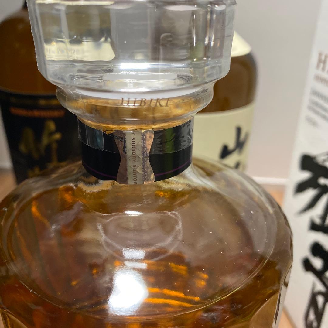 竹鶴ピュアモルト旧ラベル1本、山崎NA1本 響ジャパニーズハーモニー1本