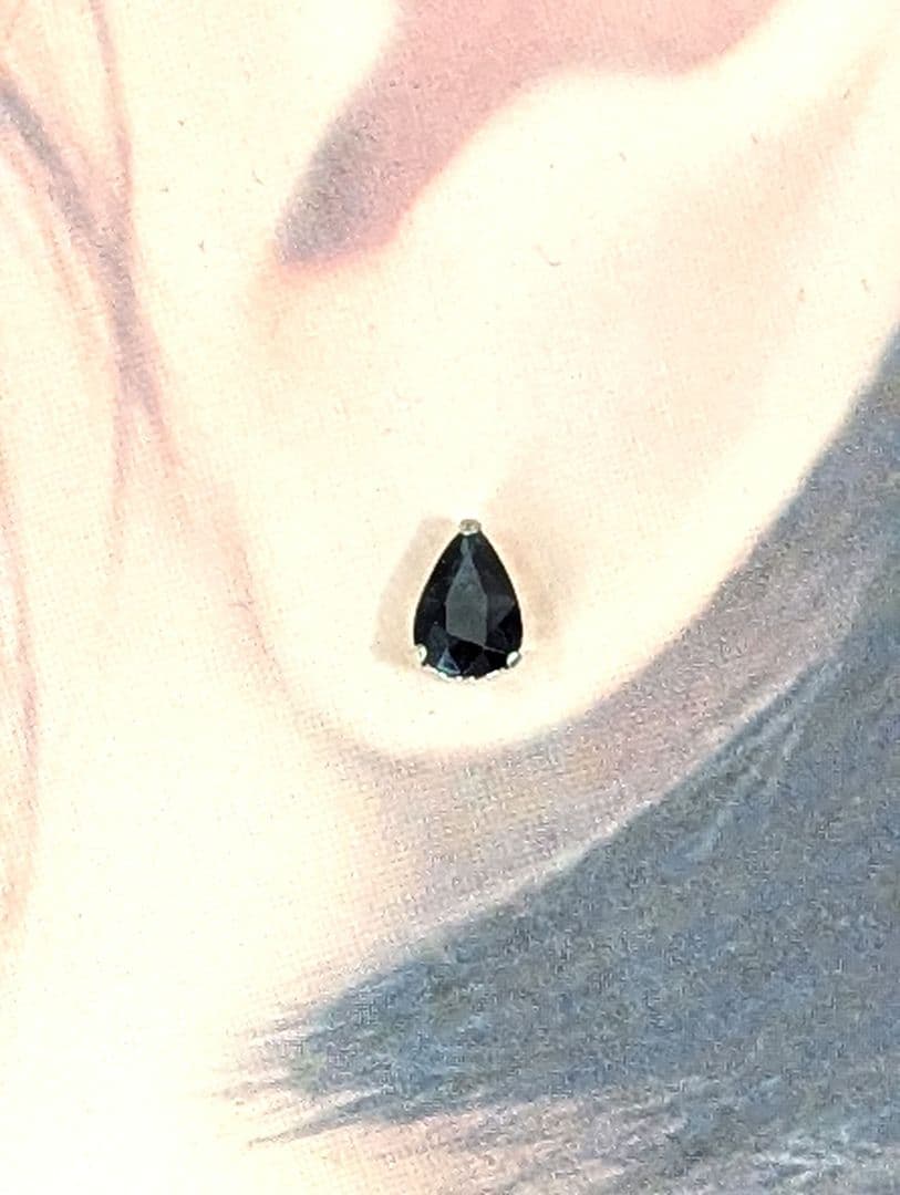 PT900 天然 サファイア ピアス 0.90ct