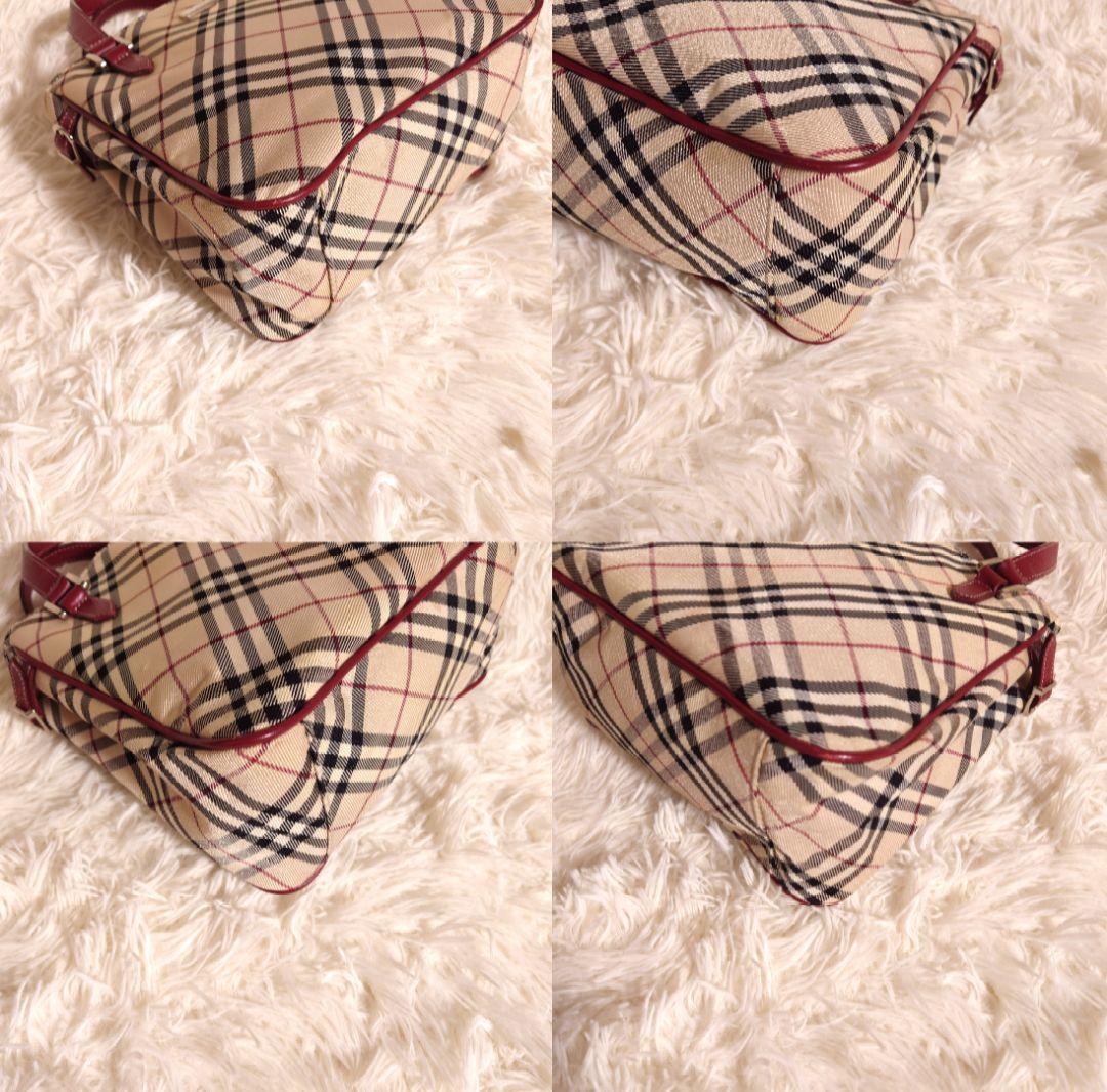 バーバリー ロゴプレート ミニハンドバッグ サイドベルト ノバチェック