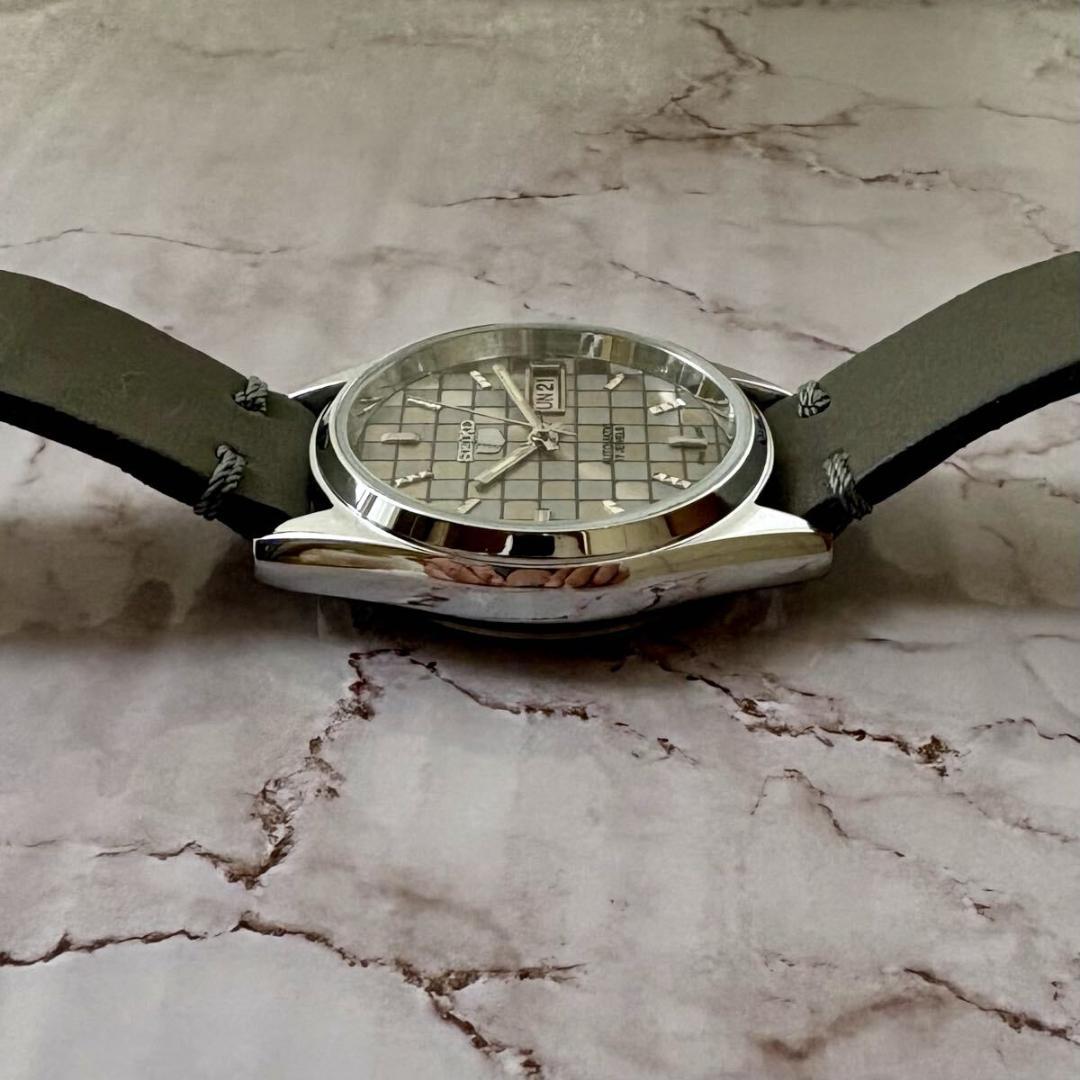 セイコー5★オーバホール済★デイデイト★自動巻★ヴィンテージ70S★グレー