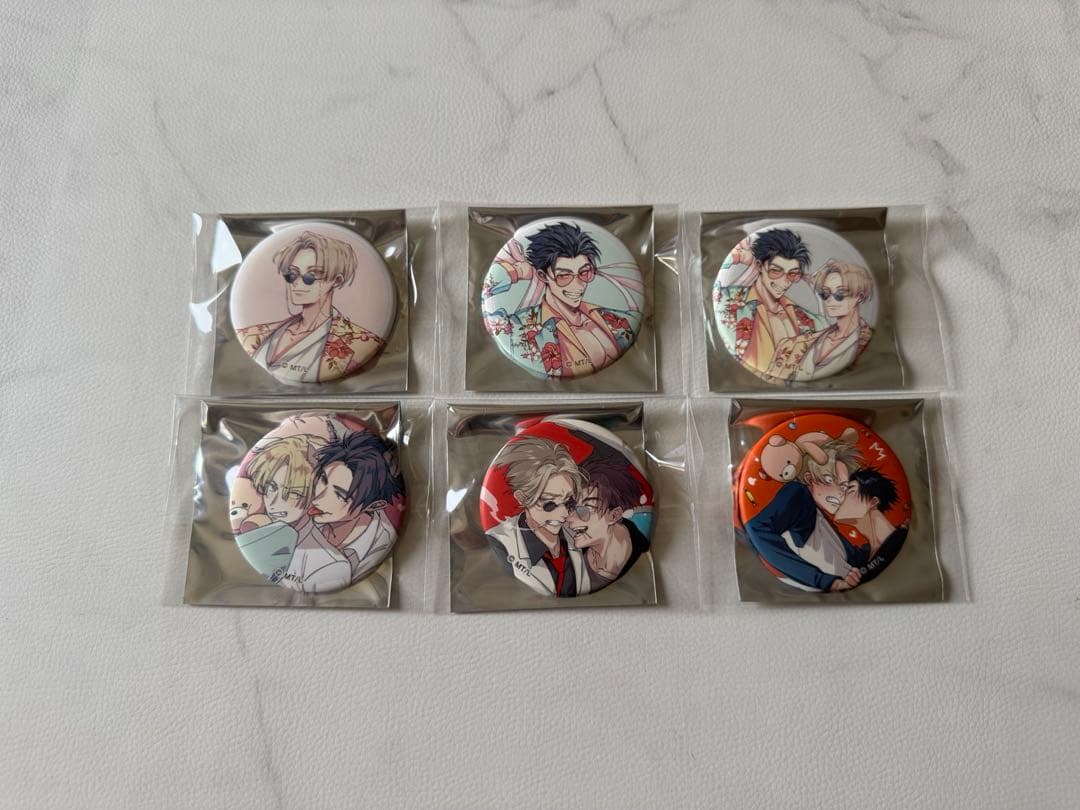 裏切り者のラブソング 描き下ろし缶バッジコレクション 全種纏め売り