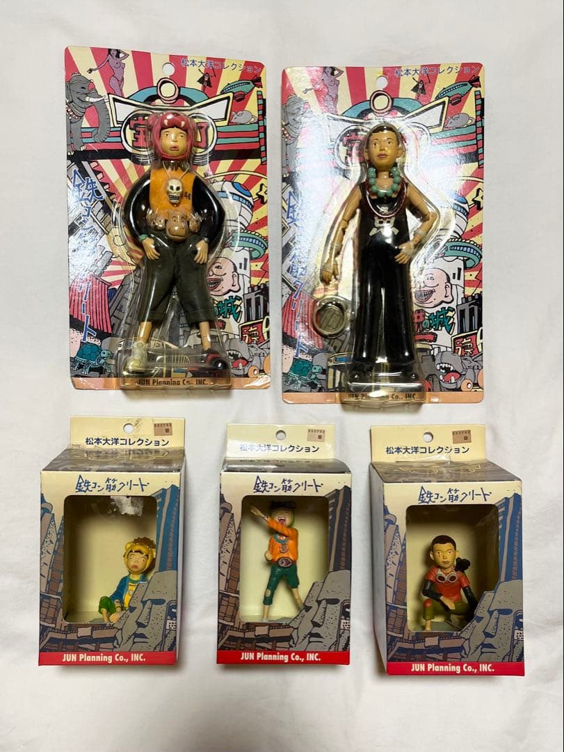 【未開封】松本大洋コレクション 鉄コン筋クリート シロ・クロ　5種セット 松本大洋コレクション 鉄コン筋クリート フィギュア シロとクロ 2体