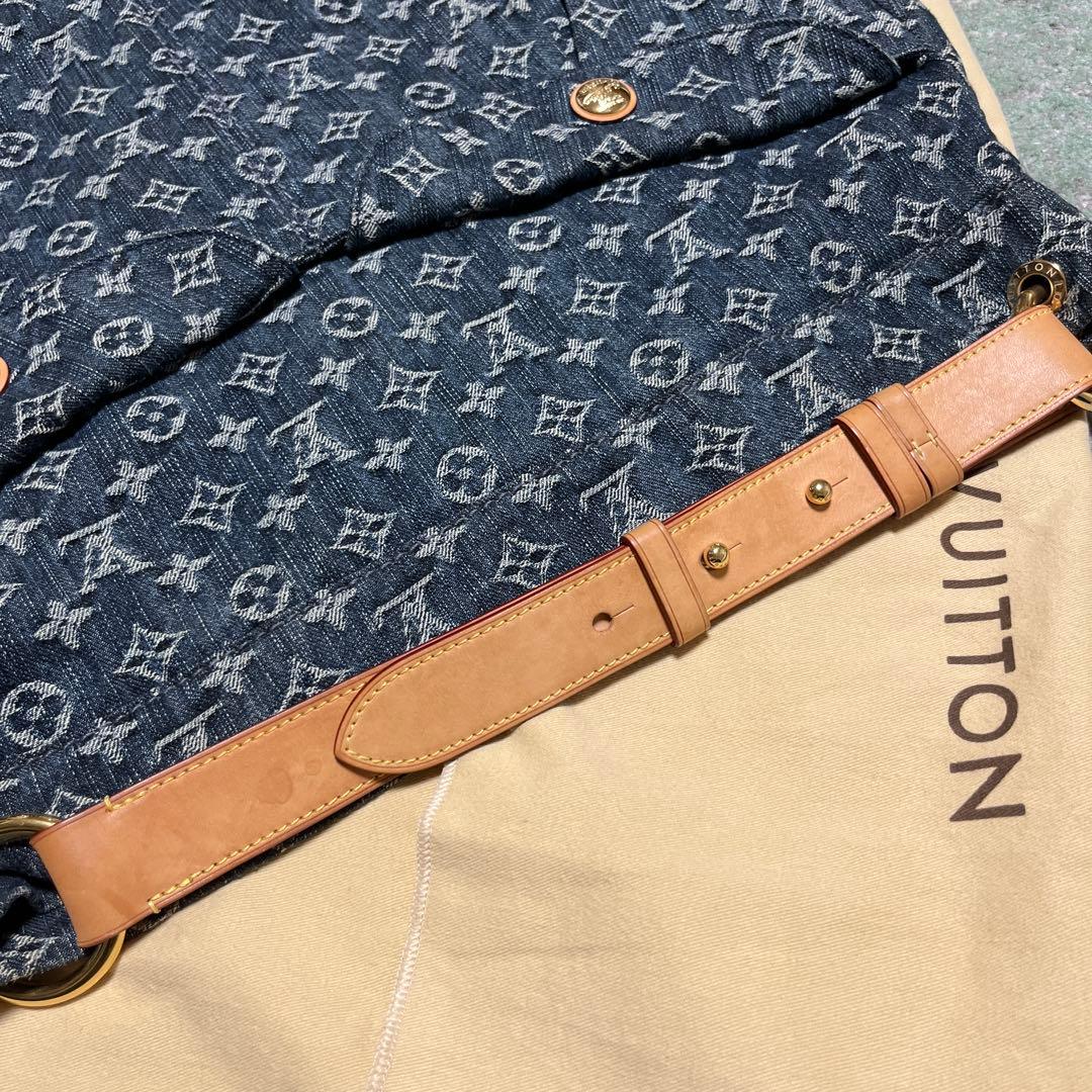 【美品】LOUIS VUITTONモノグラムデニムデイリーGMショルダーバッグ