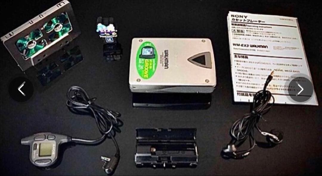 カセットウォークマン SONY WM-EX3, 銀「整備済み、完動超美品