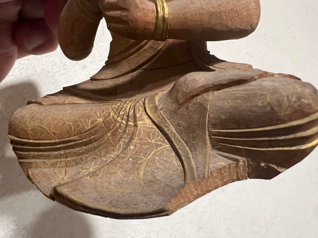 金剛界 大日如来坐像 念持仏 木彫 彩色 截金 仏像 仏教美術 骨董