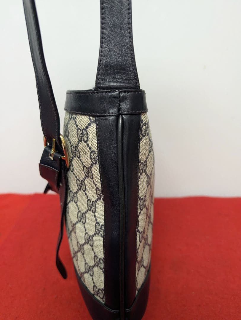 美品 極希少！gucci シェリーライン ショルダーバッグ マーモント ネイビー